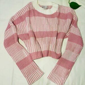 Sincerely Jules Sweater With Pink & White Stripes